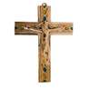 Crucifix en bronze avec Christ vivant - 14,2 cm