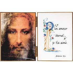 Face of Jesus  and a quotation from Jeremiah