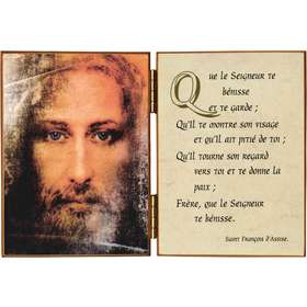 Face of Jesus and the prayer of St. Francis of Assisi