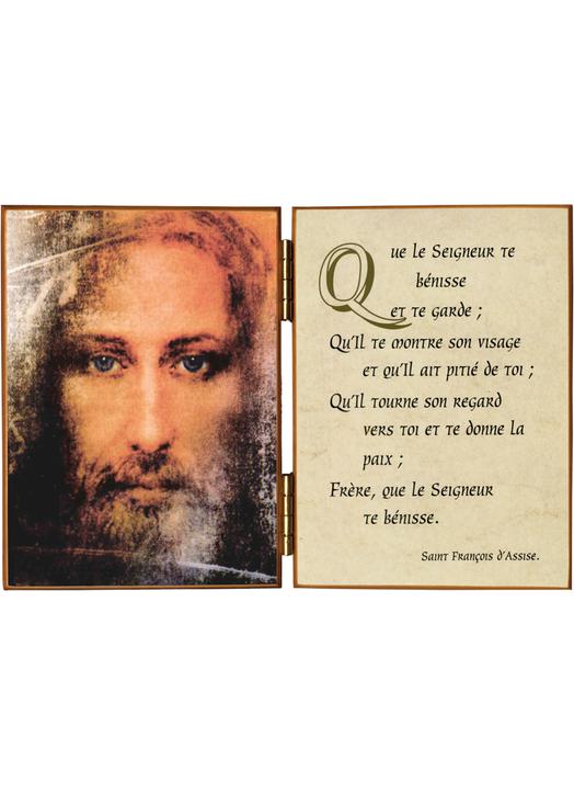 Face of Jesus and the prayer of St. Francis of Assisi