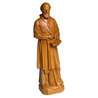 Estatua de San Francisco de Sales, madera clara, 20 cm (Vue du profil droit en biais)