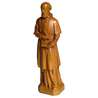 Estatua de San Francisco de Sales, madera clara, 20 cm (Vue du profil gauche en biais)