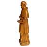 statue of Saint Francis de Sales, light wood, 20 cm (Vue du profil gauche)