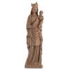 Statue of the Virgin with the bird - wood color, 16 cm (Vue de face)