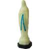 Standbeeld van Our Lady of Lourdes fosforescerend, 16,5 cm (Vue en biais)