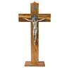 Crucifix de Saint Benoît - bois d'olivier, 40 cm (Le crucifix - vue de face)