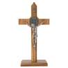 Kruisbeeld van St Benedictus - olijvenhout, 16 cm (Le crucifix - vue de face)