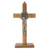 Crucifix of Saint Benedict - Olive wood, 16 cm (Le crucifix - vue de face)
