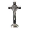 Kruisbeeld van St Benedictusop sokkel - 88 mm (Crucifix vue de face)