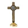 Crucifix of Saint Benedict on pedestal base - 68 mm (Crucifix vue de dos)