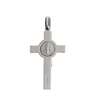 Saint Benedict pendant cross, sterling silver - 34 mm (Vue de dos)