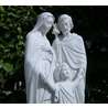 Statue of the Holy Family, reconstituted marble, 50 cm (Gros plan vue biais - 1)