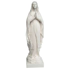 Statue de Notre-Dame de Lourdes, 42 cm (Vue de face)