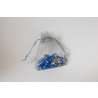 Our Lady of Lourdes rosary in Bohemian glass (Le chapelet dans son sachet)