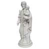 Statue of Saint Joseph end The Child Jesus, 38 cm Alabaster (Avec l'Enfant-Jésus de profil)
