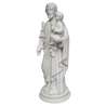 Statue de Saint Joseph avec l'Enfant-Jésus, 38 cm en albâtre (Avec l'Enfant-Jésus de profil)