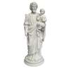 Statue de Saint Joseph avec l'Enfant-Jésus, 38 cm en albâtre (Vue de face)