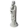 Statue de Saint Joseph avec l'Enfant-Jésus, 38 cm en albâtre (Vue du profil gauche)