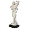 Estatua del Buen Pastor, mármol reconstituido - 23 cm (Vue du profil droit en biais)