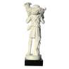 Estatua del Buen Pastor, mármol reconstituido - 23 cm (Vue de dos)