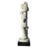 Statue of the Good Shepherd, reconstituted marble - 23 cm (Vue du profil gauche)
