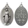 Miraculous medal, silver-coloured metal - 50 mm