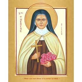 Contemporary icon of Saint Theresa of the Child Jesus