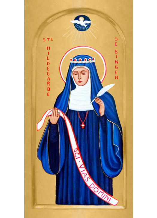 Icône de sainte Hildegarde de Bingen, Abbesse