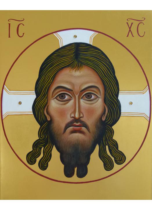 Christ face icon