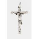 Cross pendentive with Christ in sterling silver