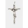 Cruz colgante con cristo de plata maciza