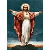 Icon of the Sacred Heart, arms extended, in color