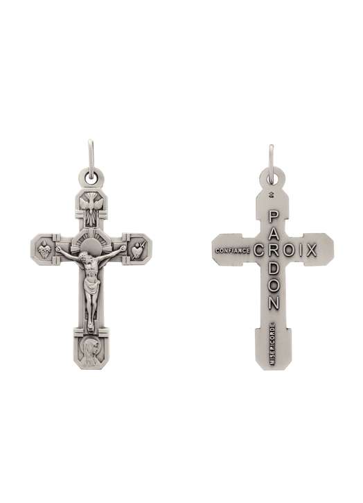 Forgiveness Cross sterling Silver - 4,9 cm (Les deux faces)