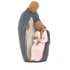 statue of Holy Family polychrome, 30 cm