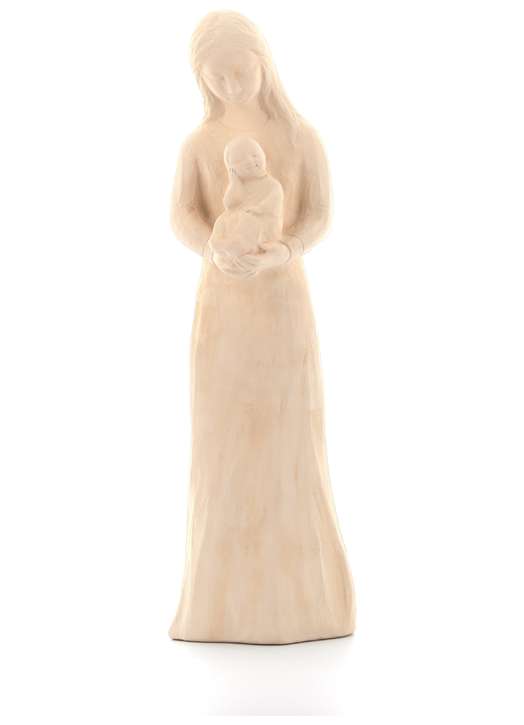 Estatua de Nuestra Señora de la Confianza, 26 cm, color piedra