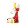 Angel candle holder with harp, in mother-of-pearl (Photophore Ange en nacre - 3)