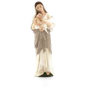 Virgin with Child and Lamb, 22 cm