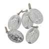 Médailles miraculeuses aluminium avec anneau soudé - 18 mm - lot de 50 (Echantillon de 5 médailles)