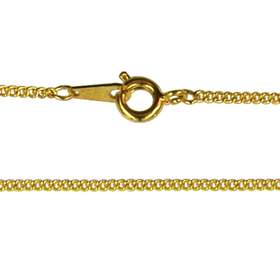 Curbed necklace (gold-coloured metal), 50 cm