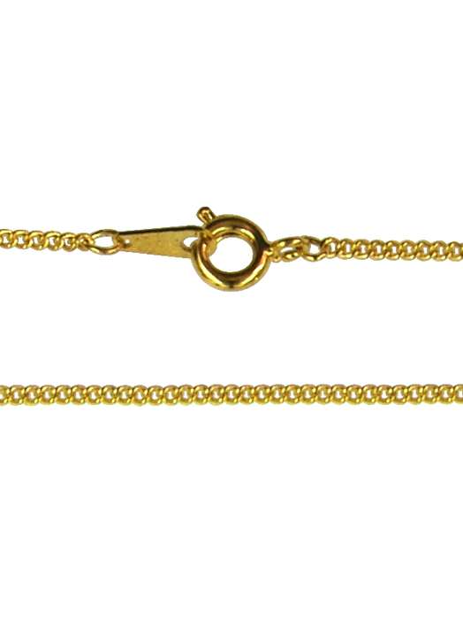 Curbed necklace (gold-coloured metal), 50 cm