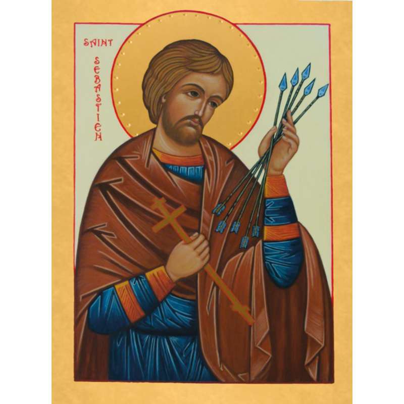 Icon of Saint Sebastian of Y. Denneulin