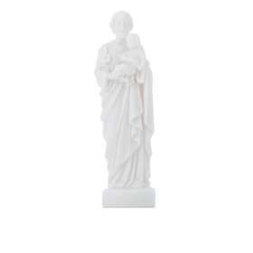 Estatua de San José de alabastro, 17 cm
