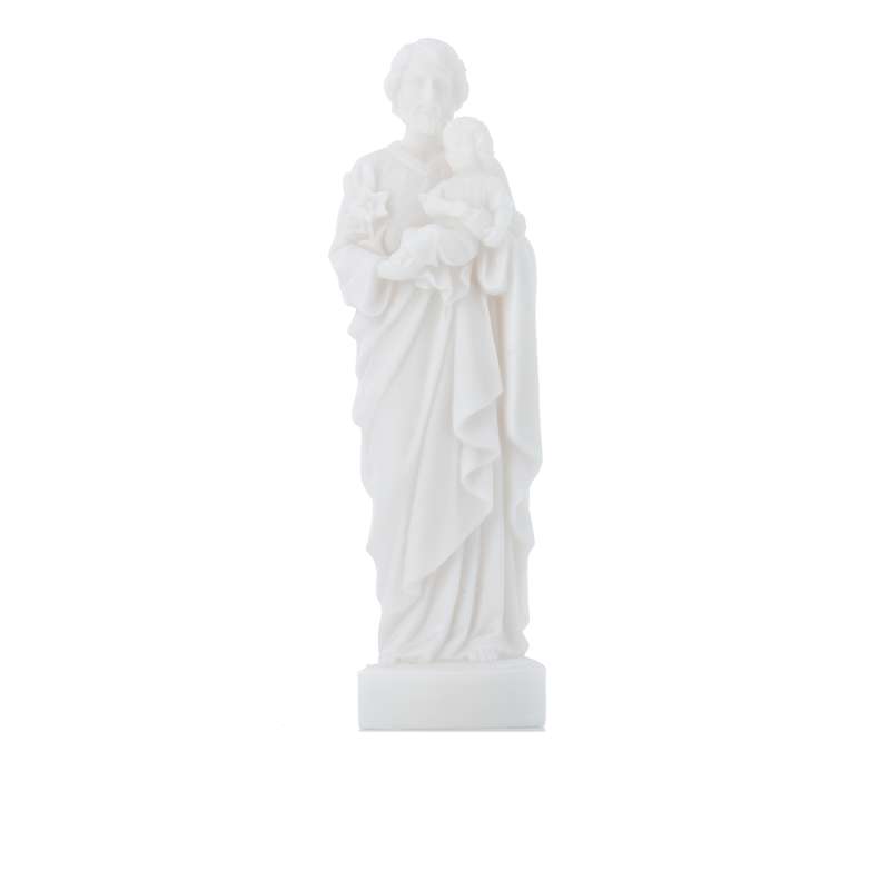 Statue de saint Joseph en albâtre, 17 cm