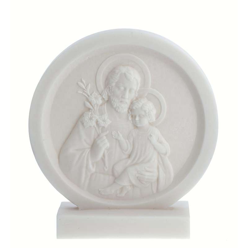 Frame of St. Joseph alabaster, 9 cm