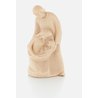 Statuette of the Holy Family, natural wood - 10 cm