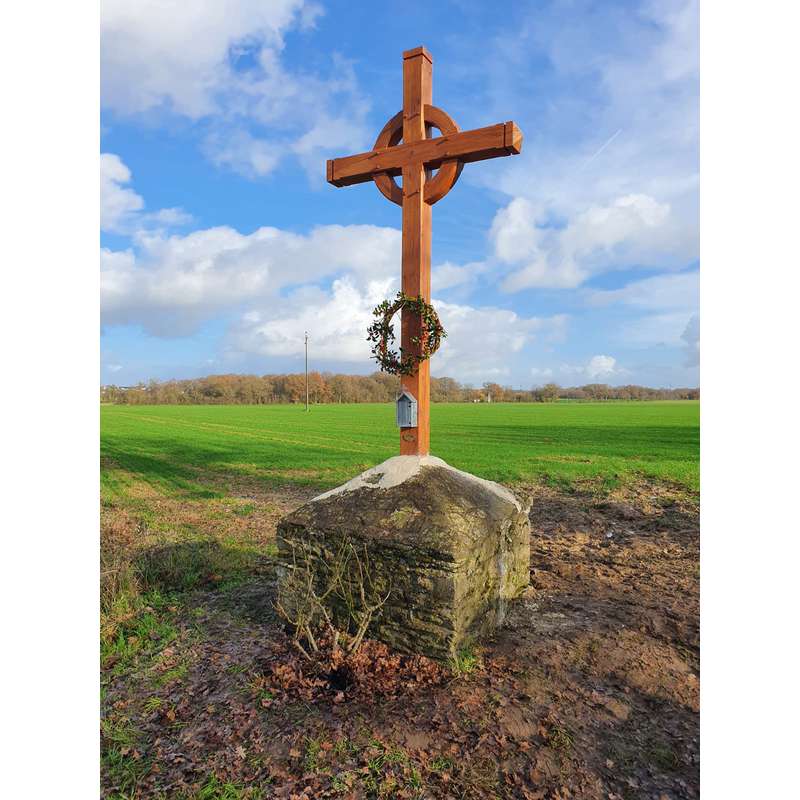 Croix de saint Patrick (Croix celtique, en biais)