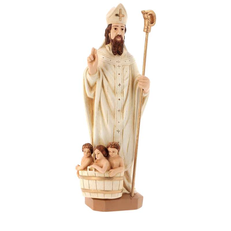 statue de Saint Nicolas, 25 cm (polychrome) statue de Saint Nicolas, 25 cm (polychrome)