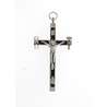 cross of the Salette in metal and black enamel