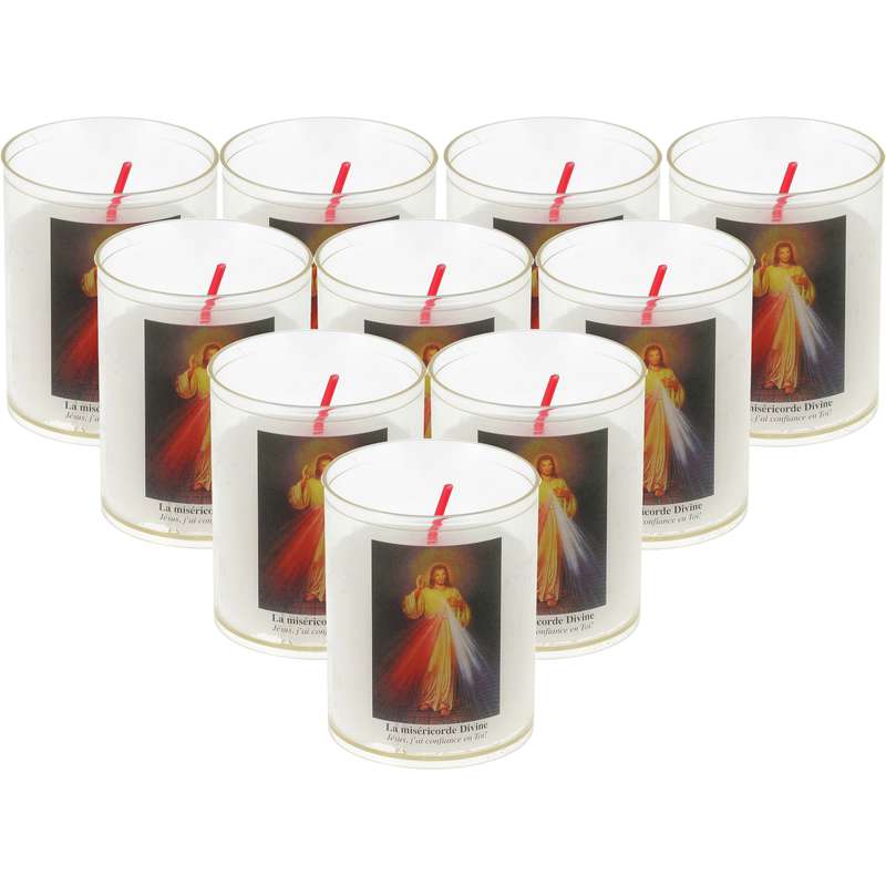 10 candles night lights of Jesus Mercy