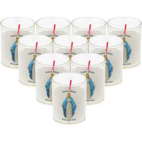 10 bougies veilleuses de la Vierge Miraculeuse